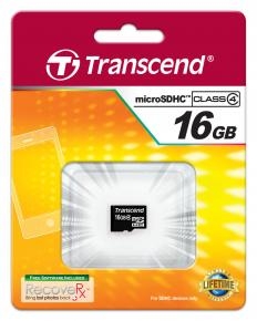 Transcend TS16GUSDC4 micro SDHC4 [16GB NoBox & Adapter]